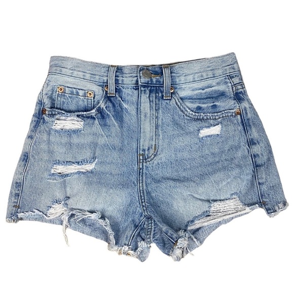 Pistola Nova Relaxed High Rise Cut Off Shorts - Picture 2 of 8